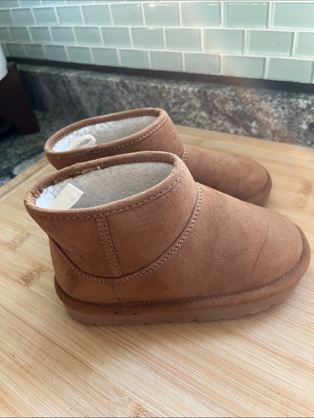 GAP Brown Suede-Look Plush-Lined Slip-On Shoe